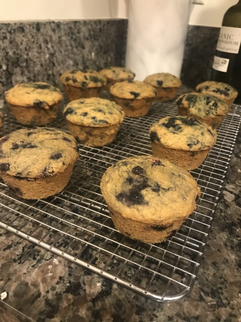 Blueberry zuchinni muffins